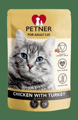 Petner Adult Cat chicken with turkey 85g