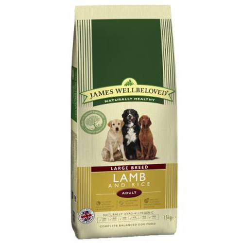 James Wellbeloved Adult Large Breed, jagnięcina i ryż 15 kg
