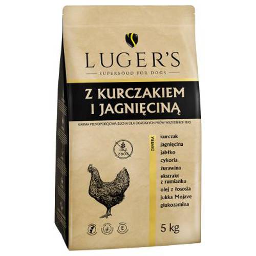 Luger's Adult, kurczak i jagnięcina 5 kg