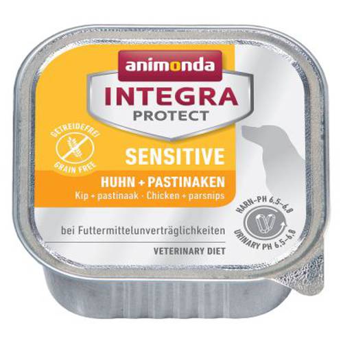 Animonda Integra Protect Sensitive, tacki, 6 x 150 g Kurczak i pasternak