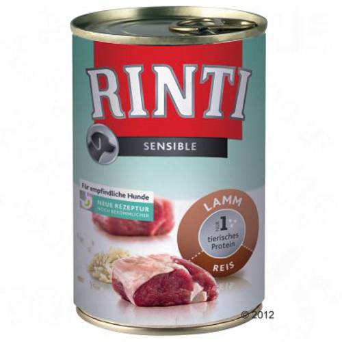RINTI Sensible, 1  x 400 g Jagnięcina z ryżem