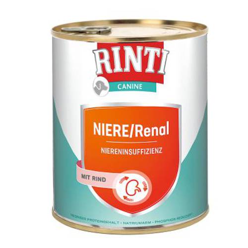 RINTI Canine Renal z wołowiną 6 x 800 g