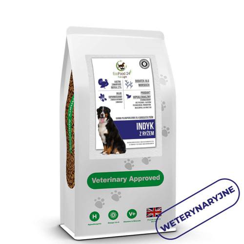 Karma sucha dla psa - Indyk z ryżem 12kg