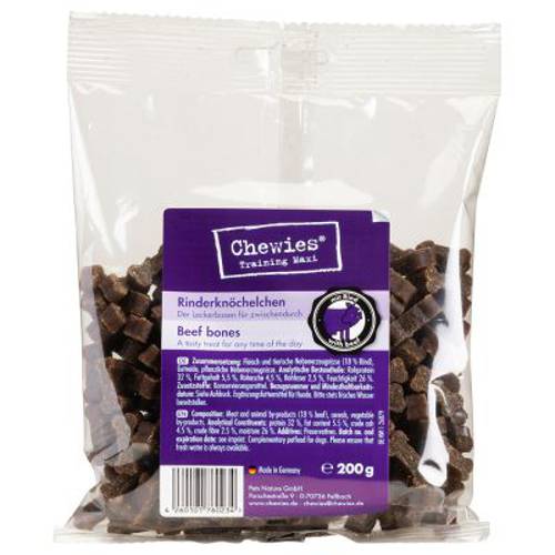 Chewies kosteczki do gryzienia (półwilgotne), 3 x 200 g Wołowina, żwacze, drób