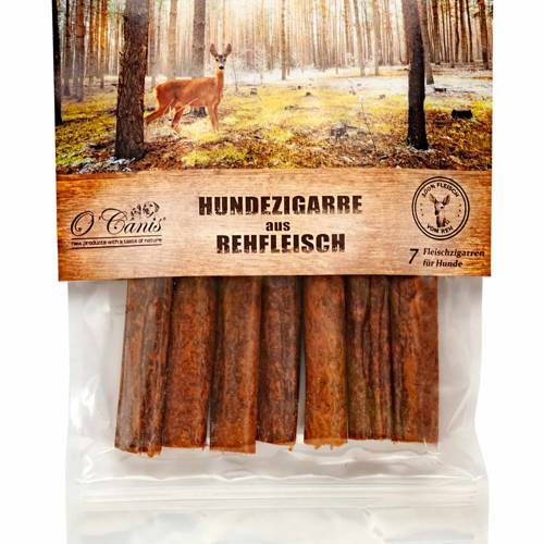 O'Canis Oryginalne cygara z sarny - 7szt. przysmak dla psa 170g