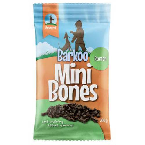 Barkoo Mini Bones półwilgotne, 200 g Ze żwaczami