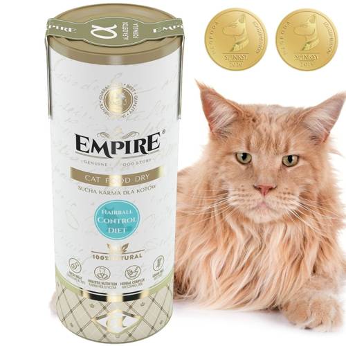 EMPIRE Hipoalergiczna Karma dla Kotów Długowłosych Na Odkłaczanie 340g