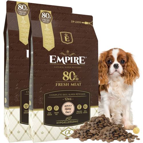 EMPIRE Hipoalergiczna Karma dla Dorosłych Psów Małych Ras 24kg- PROMO PAKIET