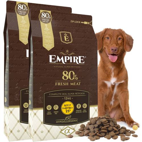 EMPIRE Hipoalergiczna Karma dla Dorosłych Psów Dużych Ras 24kg- PROMO PAKIET