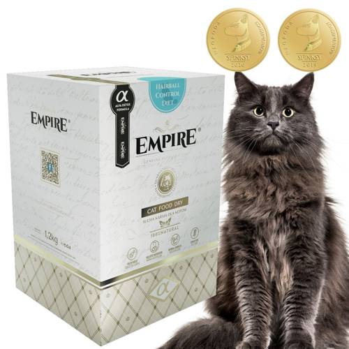 EMPIRE Hipoalergiczna Karma dla Kotów Długowłosych Na Odkłaczanie 1,2kg