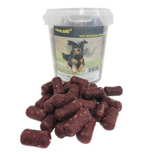 Caniland kiełbaski wołowe z aromatem dymu wędzarniczego 3 x 500 g