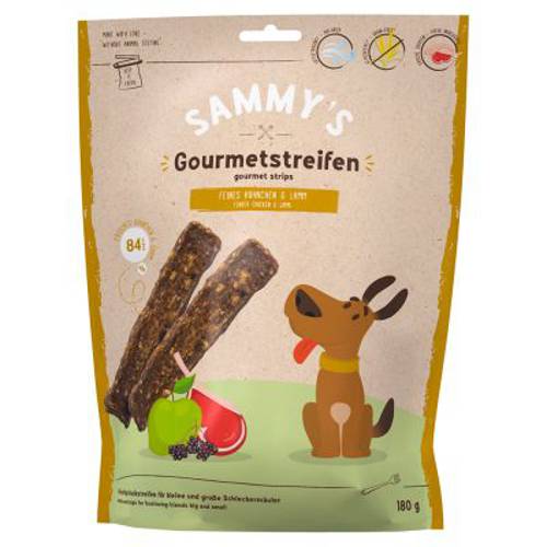 Sammy's paski dla smakoszy, kurczak i jagnięcina 180 g