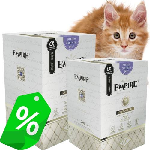 EMPIRE Hipoalergiczna Karma dla Kociąt i Kotek Karmiących 2,4kg PROMO CENA