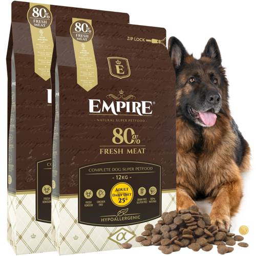 EMPIRE Hipoalergiczna Karma dla Dorosłego OWCZARKA 24kg- PROMO PAKIET