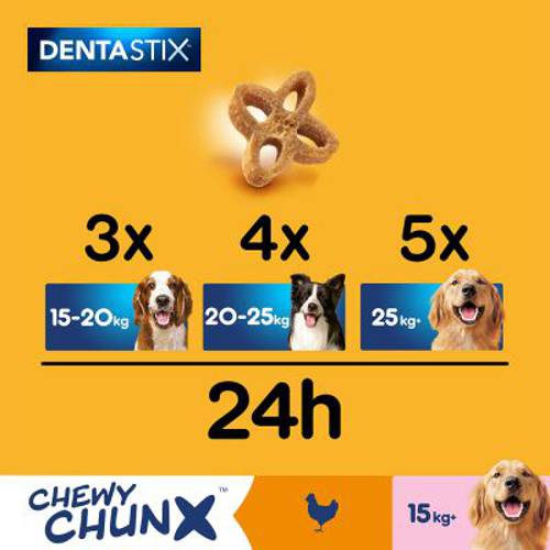 Pedigree Dentastix Chewy Chunx Mini, wołowina, 5 x 68 g (dla małych psów)