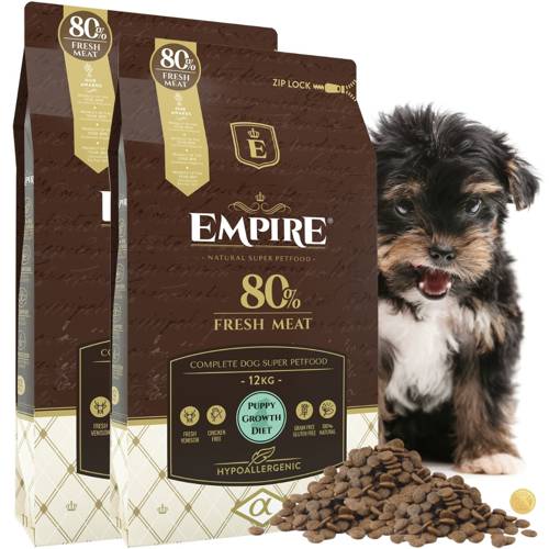 EMPIRE Hipoalergiczna Karma dla Szczeniaków i Juniorów YORKÓW 24kg- PROMO PAKIET