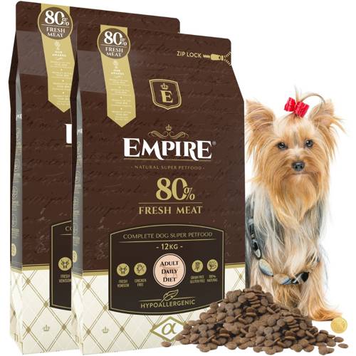 EMPIRE Hipoalergiczna Karma dla Dorosłego Yorka 2x12kg PROMO PAKIET
