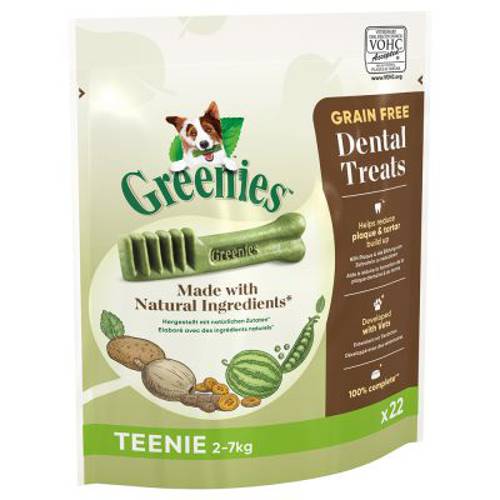 Greenies przysmak do żucia bezzbożowy, pielęgnujący zęby dla psów, 170 g 3 x Teenie (22 sztuki)