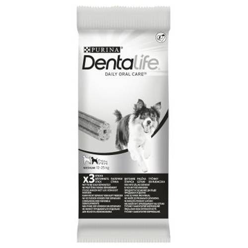 Purina Dentalife codzienna pielęgnacja zębów dla średnich psów 84 sztuki (28 x 69 g)