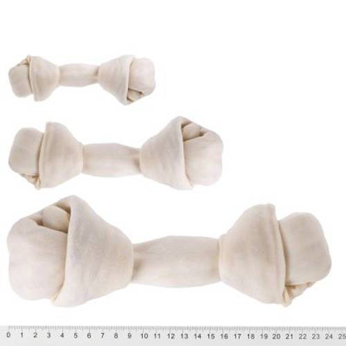 Barkoo Natur kości do żucia z supełkiem, wołowe 3 x ok. 16 cm