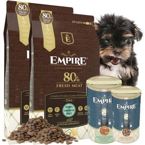 EMPIRE Hipoalergiczna Karma Dla Szczeniaków YORKÓW 24kg + 2 PRZYSMAKI GRATIS!