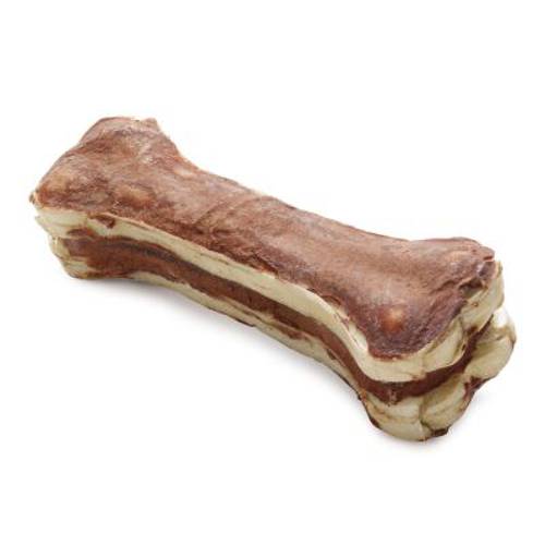 Mieszany pakiet Lukullus kości do gryzienia Kurczak, Kaczka, Jagnięcina, Łosoś (każdy 12 x 5 cm)