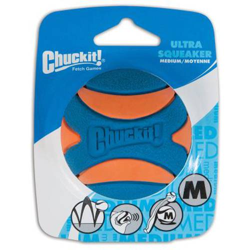 Chuckit! Ultra Squeaker Ball piłka dla psa M, śr. 6,4 cm