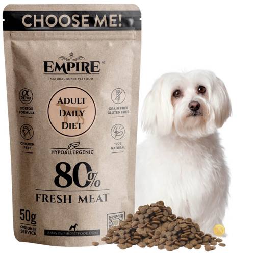 EMPIRE Hipoalergiczna Karma dla Dorosłych Maltańczyków 50g NA PRÓBĘ