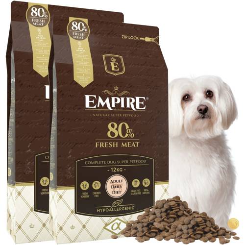 EMPIRE Hipoalergiczna Karma dla Dorosłych MALTAŃCZYKÓW 24kg- PROMO PAKIET