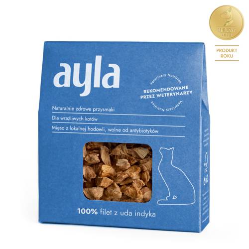Przysmaki dla kota Ayla | Filet z uda indyka | Liofilizowany