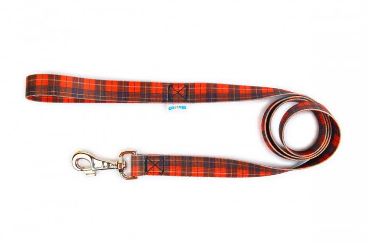 Smycz Prosta - Szkocka Krata 0676 20MM 130CM