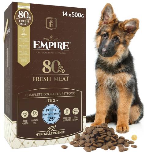 EMPIRE Hipoalergiczna Karma dla Szczeniaków i Juniorów OWCZARKA 7kg (14x500g)