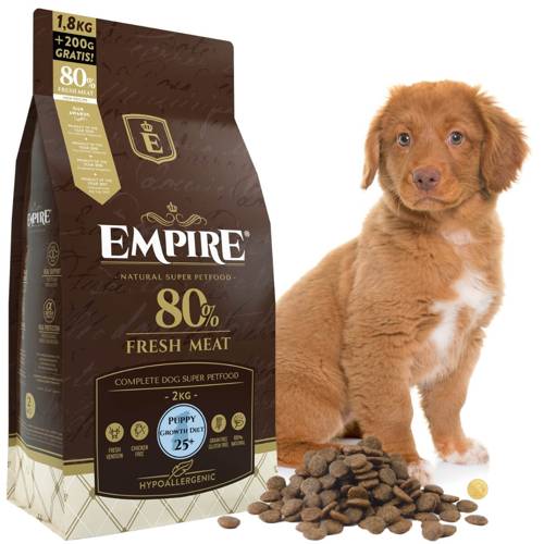 EMPIRE Hipoalergiczna Karma dla Szczeniaków i Juniorów Dużych Ras 1.8kg+200g Gratis