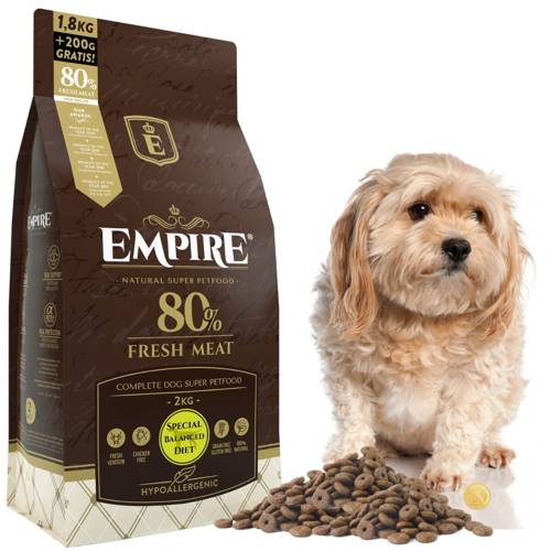 EMPIRE Hipoalergiczna Karma dla | Seniory | Psy po Kastracji | Psy z Nadwagą | Wszystkie Rasy 1.8kg+200g Gratis
