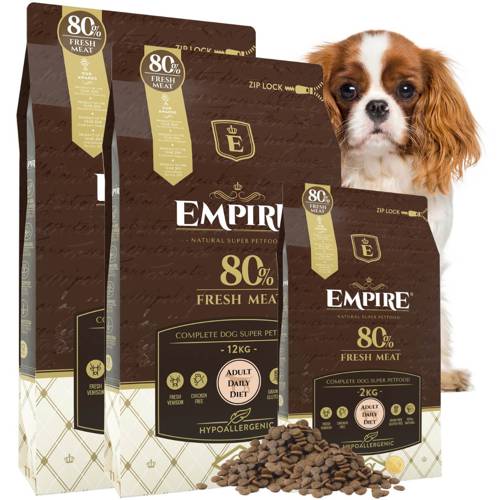 EMPIRE Hipoalergiczna Karma Dla Dorosłych Psów Ras Małych i Średnich 24kg + 2kg GRATIS!