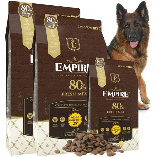 EMPIRE Hipoalergiczna Karma Dla Dorosłych Owczarków Niemieckich 24kg + 2kg GRATIS!