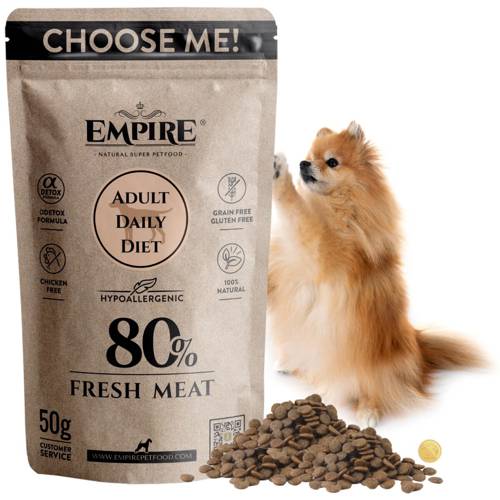 EMPIRE Hipoalergiczna Karma dla Dorosłych Pomeranianów 50g NA PRÓBĘ