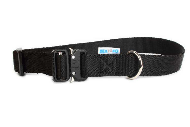 Obroża Klamra Metalowa – Czarna 0530 30MM 44-76CM