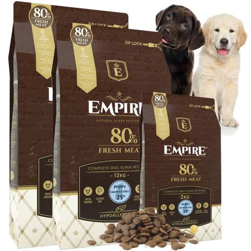 EMPIRE Hipoalergiczna Karma dla Szczeniaków i Juniorów Goldena i labrador Retrievera 24kg + 2kg GRATIS!