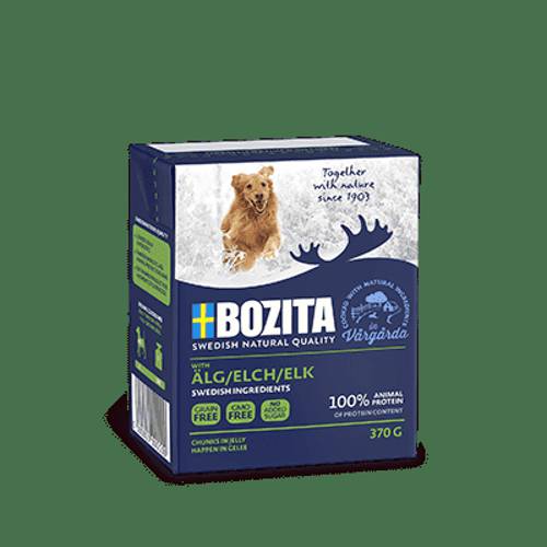 BOZITA Mięsne kawałki z łosiem w galaretce dla psa Tetra Recart 370g