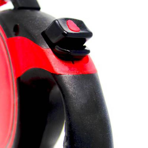 KONG Terrain smycz automatyczna, czerwona XS: do 12 kg, dł. ok. 3 m