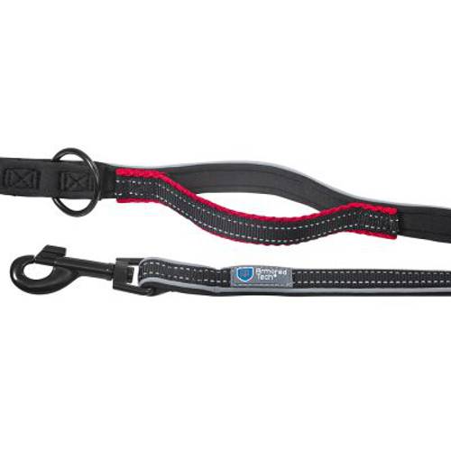 Dog Control smycz dla psa, czarna Dł. x szer.: 220 cm x 20 mm