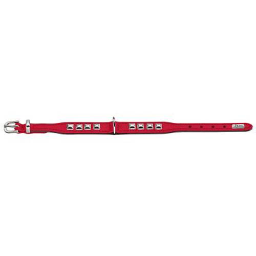 HUNTER Obroża Rocky Petit, czerwono-czarna Roz. 30, obwód szyi: 23-27 cm , szer.: 16 mm
