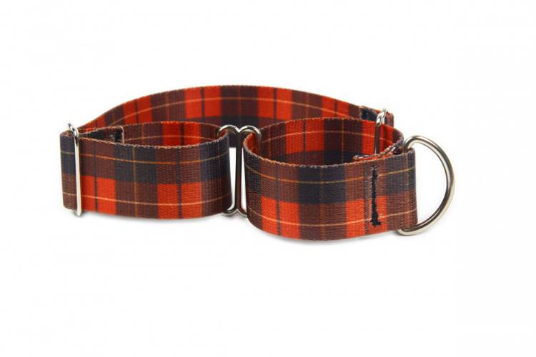Obroża Zaciskowa Martingale - Szkocka Krata 0606 50MM 44-60CM