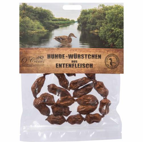 O'Canis mini kiełbaski dla psa z kaczki 100g