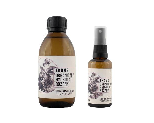 Organiczny hydrolat z róży damasceńskiej 50 ml + 200 ml