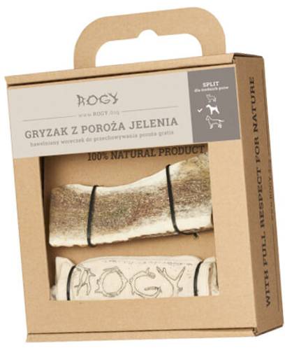 Poroże jelenia gryzak SPLIT M