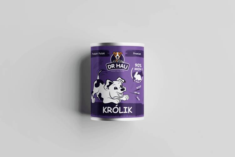 DR HAU Królik - karma mokra dla psów w każdym wieku 400g
