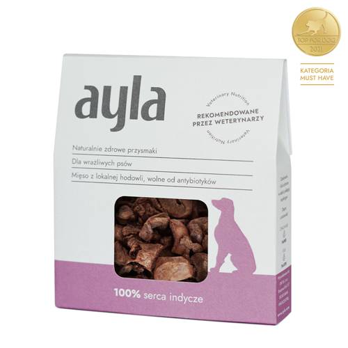 Przysmaki dla psa Ayla | Serca indycze | Liofilizowane