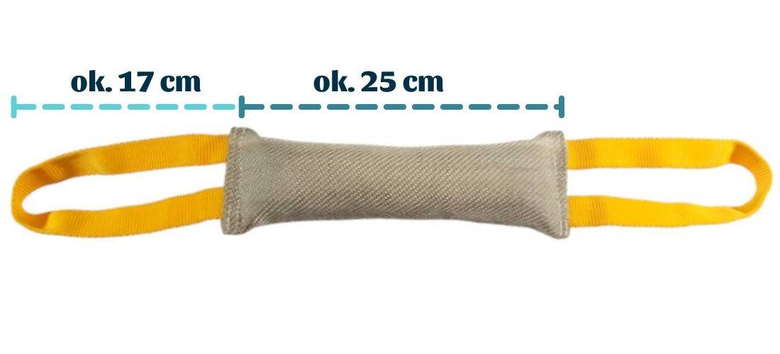 Szarpak z węża strażackiego z dwoma uchwytami